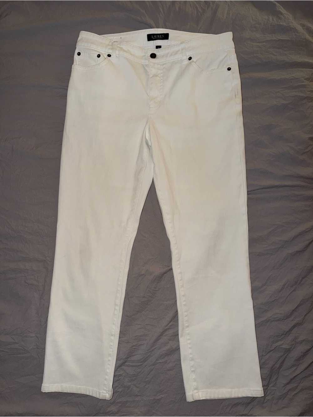 Lauren Ralph Lauren Women’s White Straight Jeans Size 10